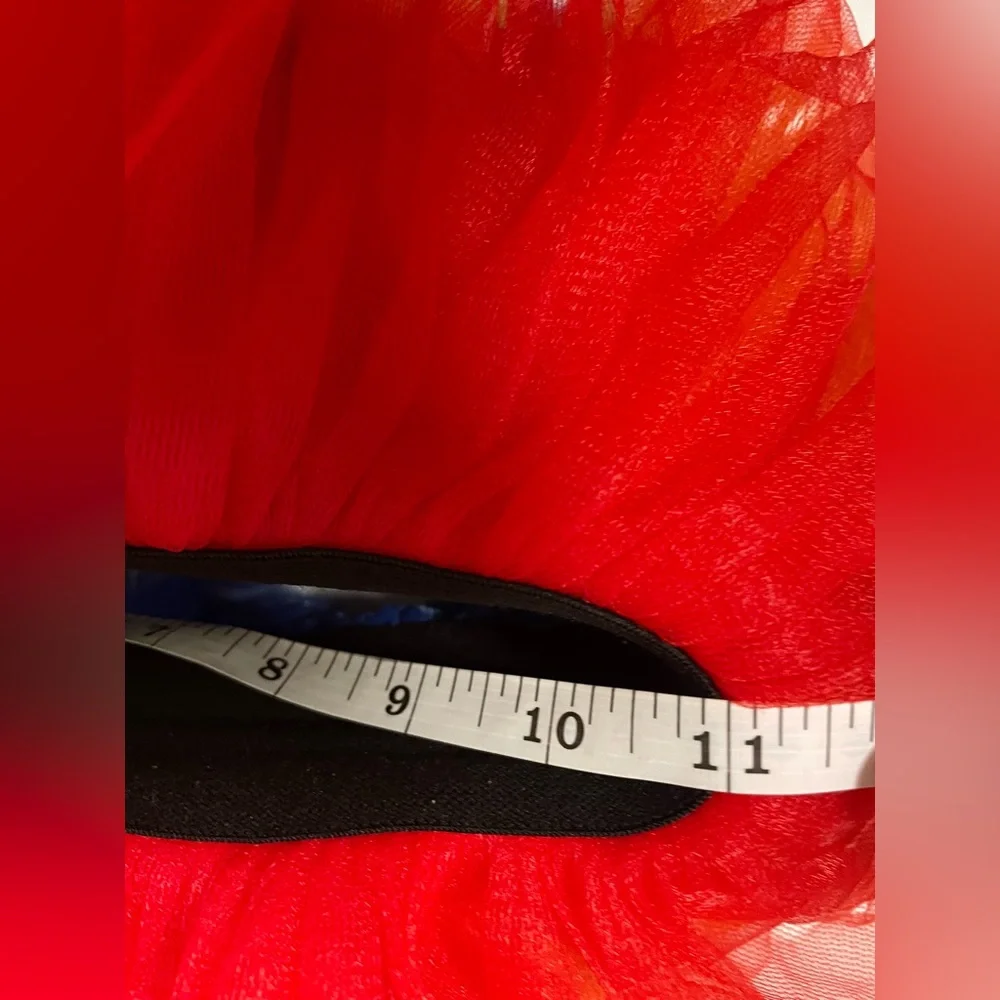 Girls Tulle Tutu Rainbow Red Yellow Blue Green Orange‎ One Size OS Colorful Big